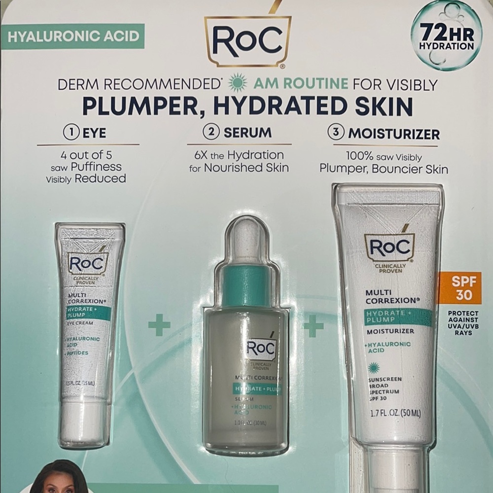 ROC 72 HR Hydration Skincare Set - NEW - EXP 2027